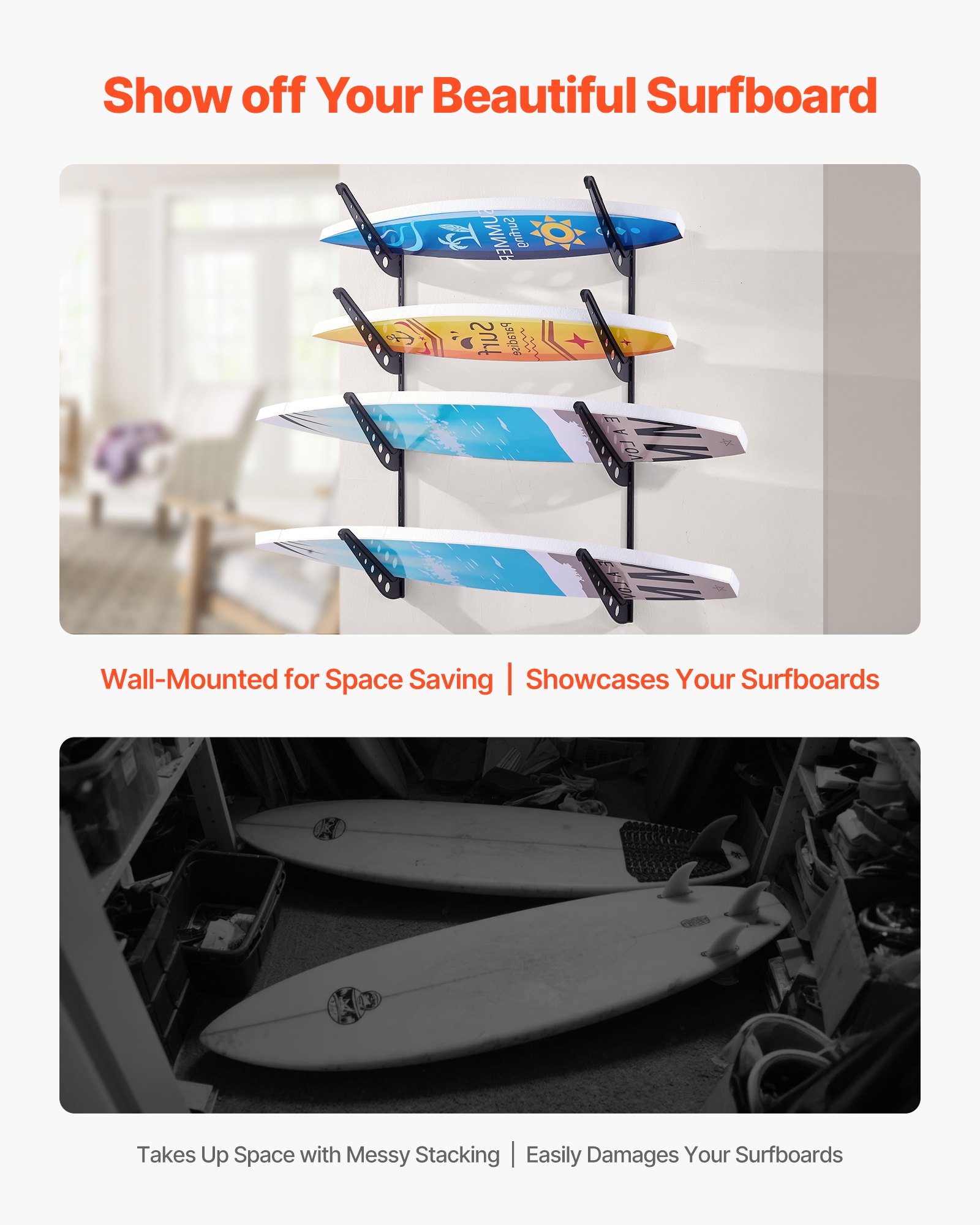 MG56JDJAsurfboardstandf1  VEVOR Instrumenti un Citi Darbarīki | Pieejami Uzticami Mājas uzlabošanai Adjustable Metal Stand for Surfboards