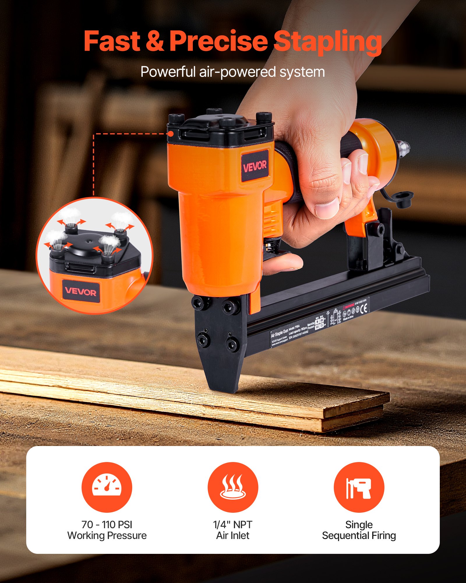 MG56JHQ1pneumaticstaplegunf1  VEVOR Instrumenti un Citi Darbarīki | Pieejami Uzticami Mājas uzlabošanai 91mm Crown