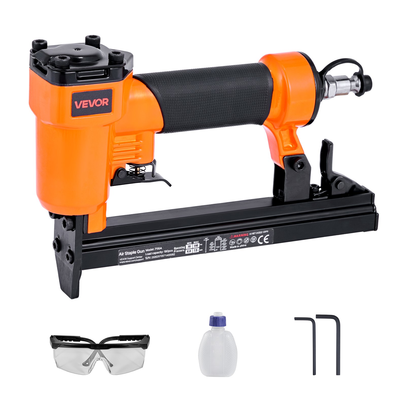 MG56JHQ1pneumaticstaplegunm10012  VEVOR Instrumenti un Citi Darbarīki | Pieejami Uzticami Mājas uzlabošanai VEVOR 22 Gauge Pneumatic Staple Gun for 71 Series