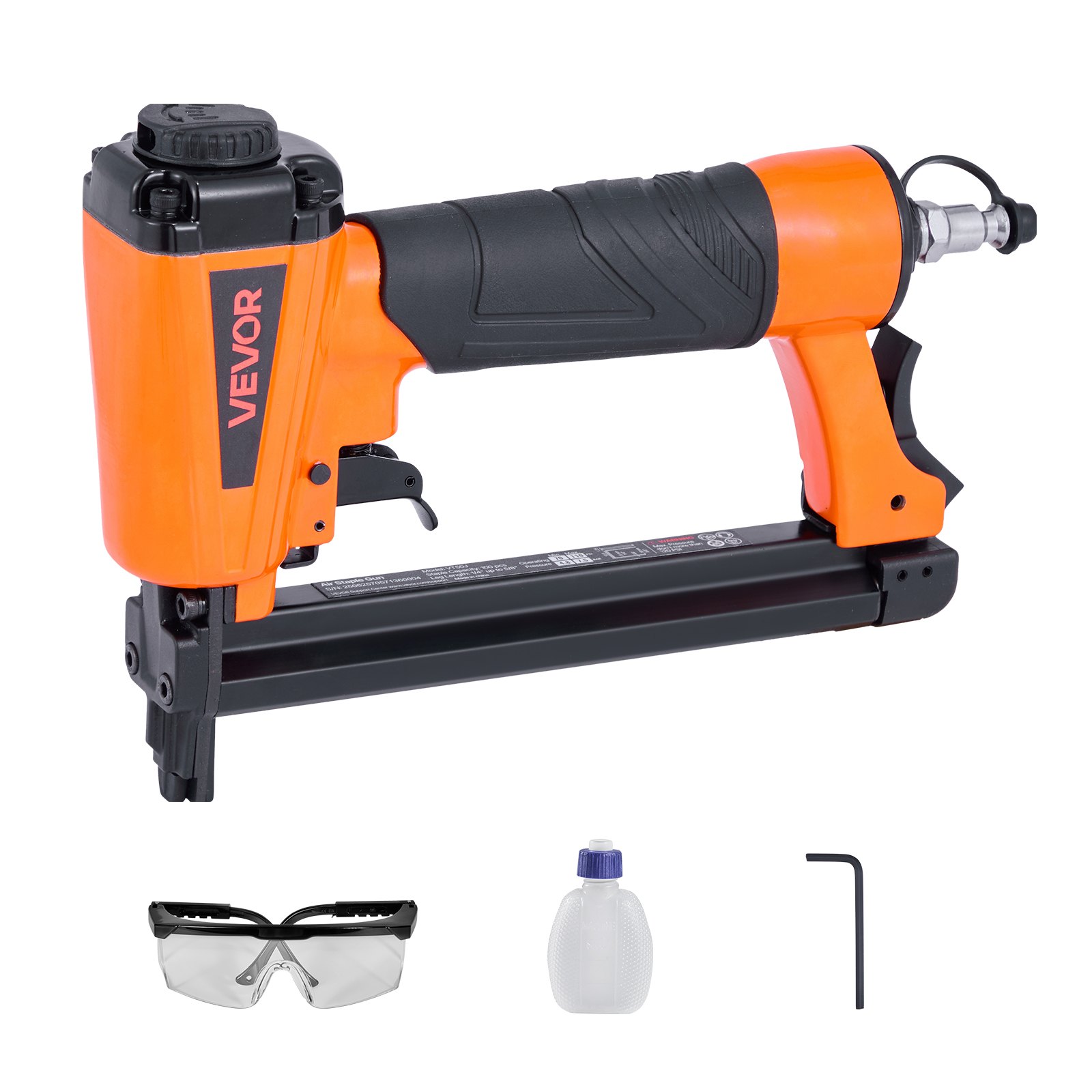 MG56JYRMpneumaticstaplegunm10012  VEVOR Instrumenti un Citi Darbarīki | Pieejami Uzticami Mājas uzlabošanai VEVOR 20 Gauge Pneumatic Staple Gun for 108mm Crown Staples 416mm