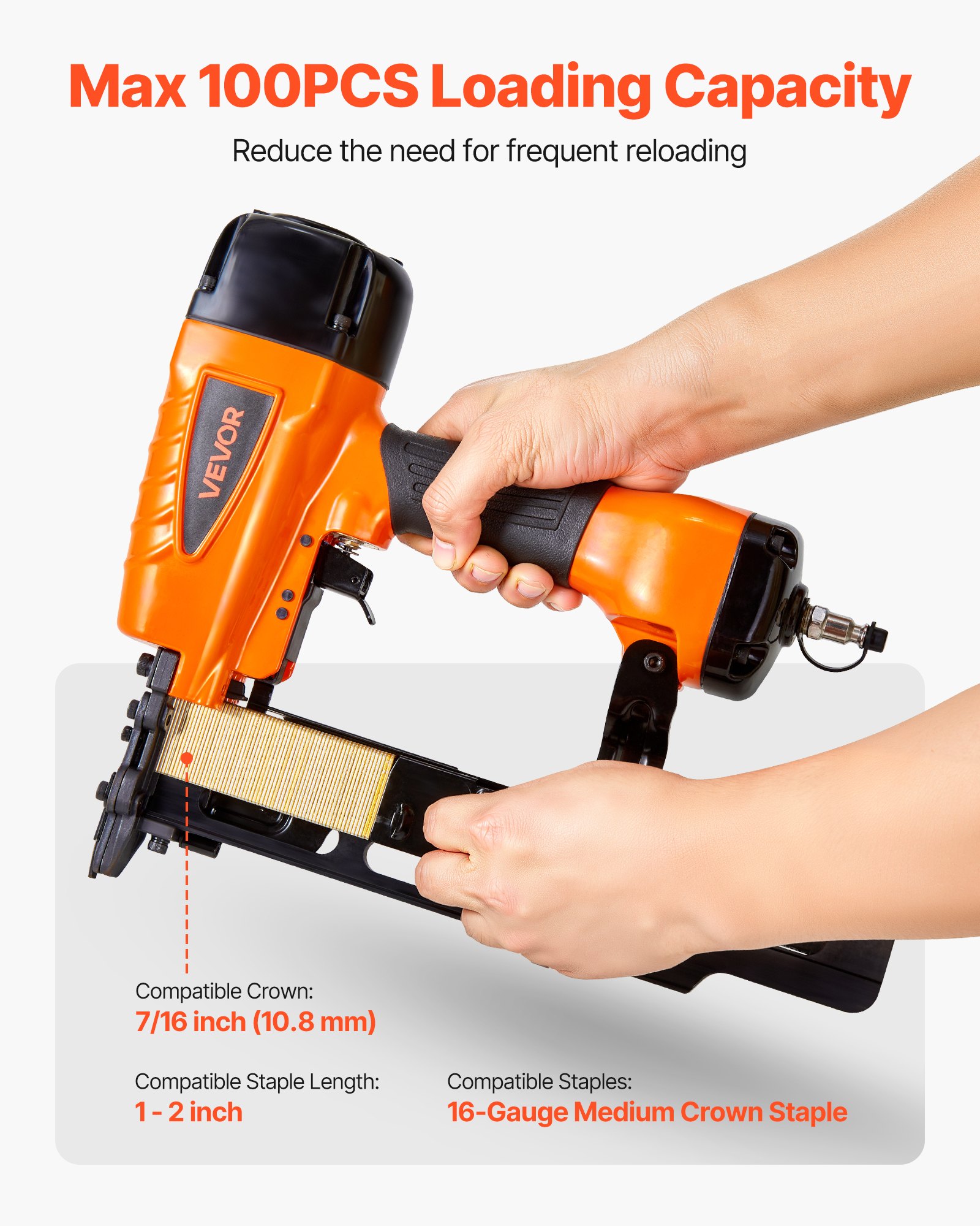 MG56K8CMpneumaticstaplegunf2  VEVOR Instrumenti un Citi Darbarīki | Pieejami Uzticami Mājas uzlabošanai 2550mm Staples