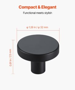 10-Pack Zinc Alloy Mushroom Drawer Pulls with Screws