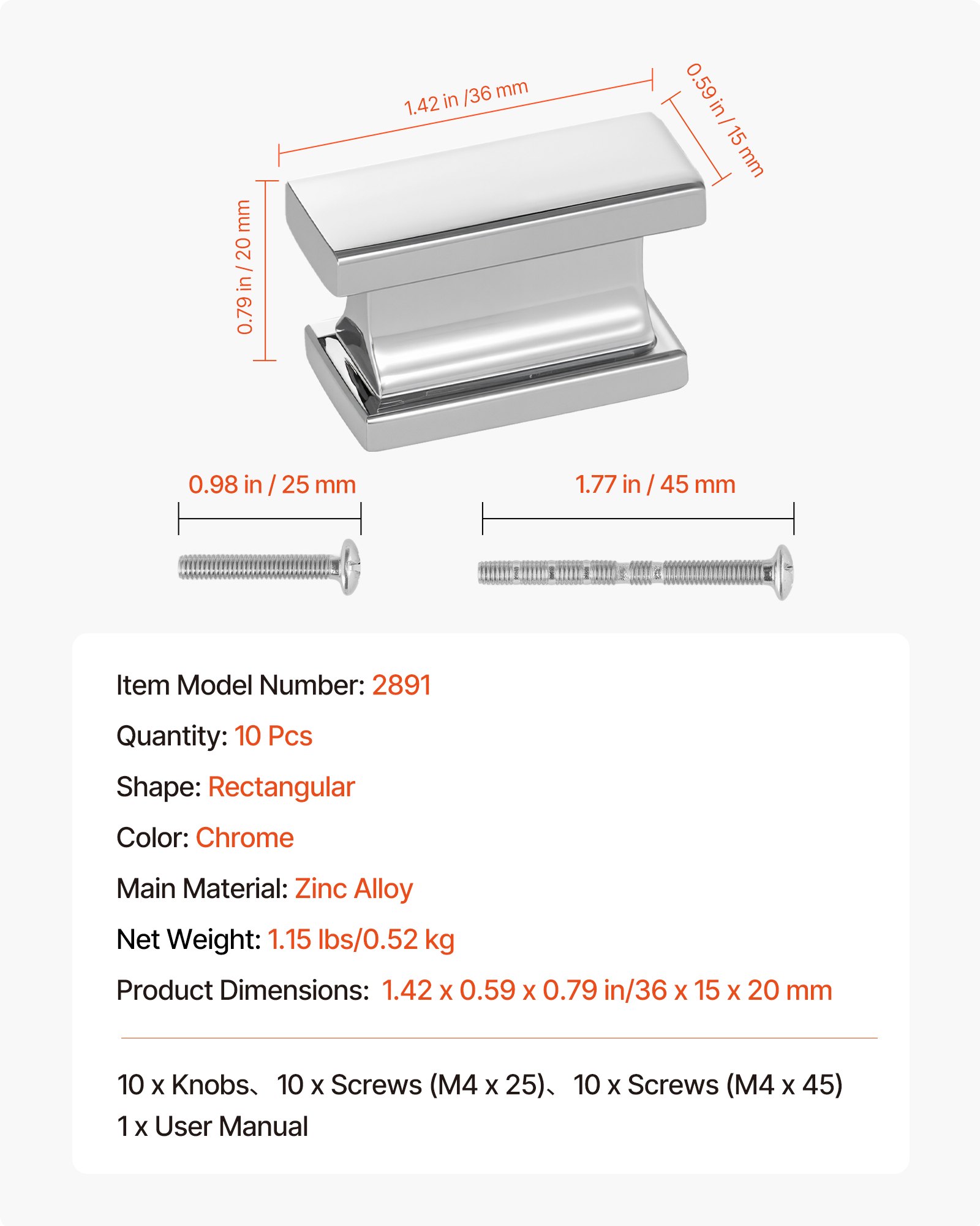 MG5JF83Wcabinetknobf6 VEVORshoplv