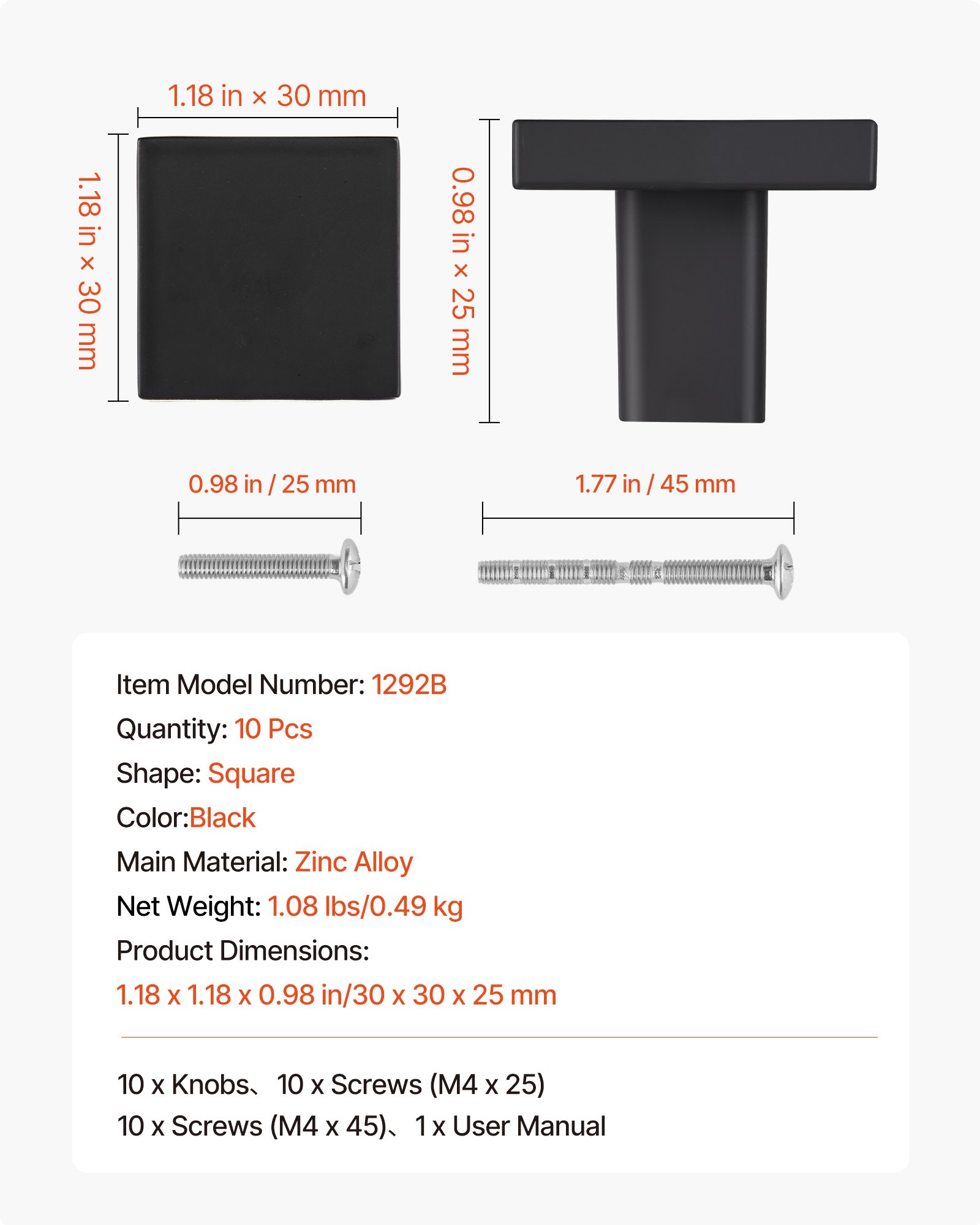 MG5JFXFTcabinetknobf6 VEVORshoplv
