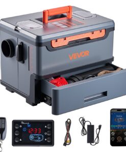 VEVOR 8kW 12V/24V Portable Diesel Air Heater with Bluetooth & LCD