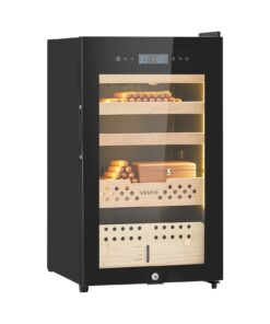 VEVOR 70L Electric Cigar Humidor Cabinet with Compressor Cooling