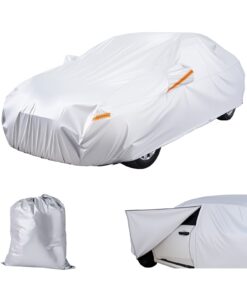 VEVOR Waterproof Car Cover for Mid-Size European Sedans – All-Weather Protection with Zipper