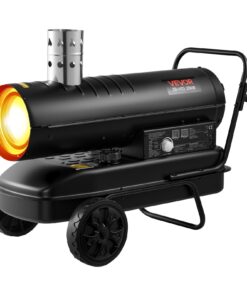 VEVOR 20kW Portable Kerosene/Diesel Forced Air Heater with Wheels