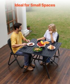 Steel Bistro Table with 38mm Umbrella Hole