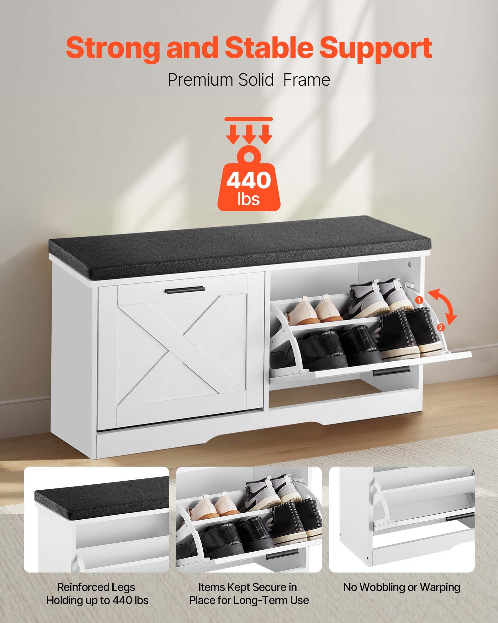 MG70009Qentrywayshoebenchf2  VEVOR Instrumenti un Citi Darbarīki | Pieejami Uzticami Mājas uzlabošanai Bedroom   BlackWhite