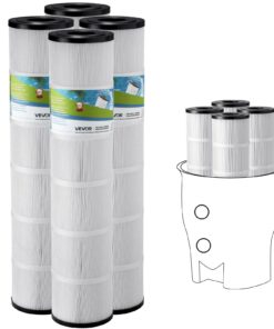 VEVOR Pool Filter Cartridge Set 4x130 Sq.Ft (4x12 m²)