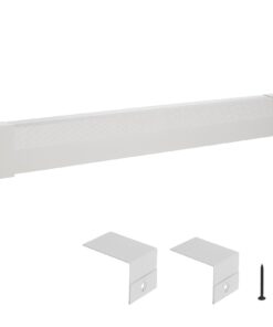 VEVOR 1526 mm White Steel Baseboard Heater Cover