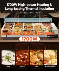 10-Pan Bain Marie for Catering