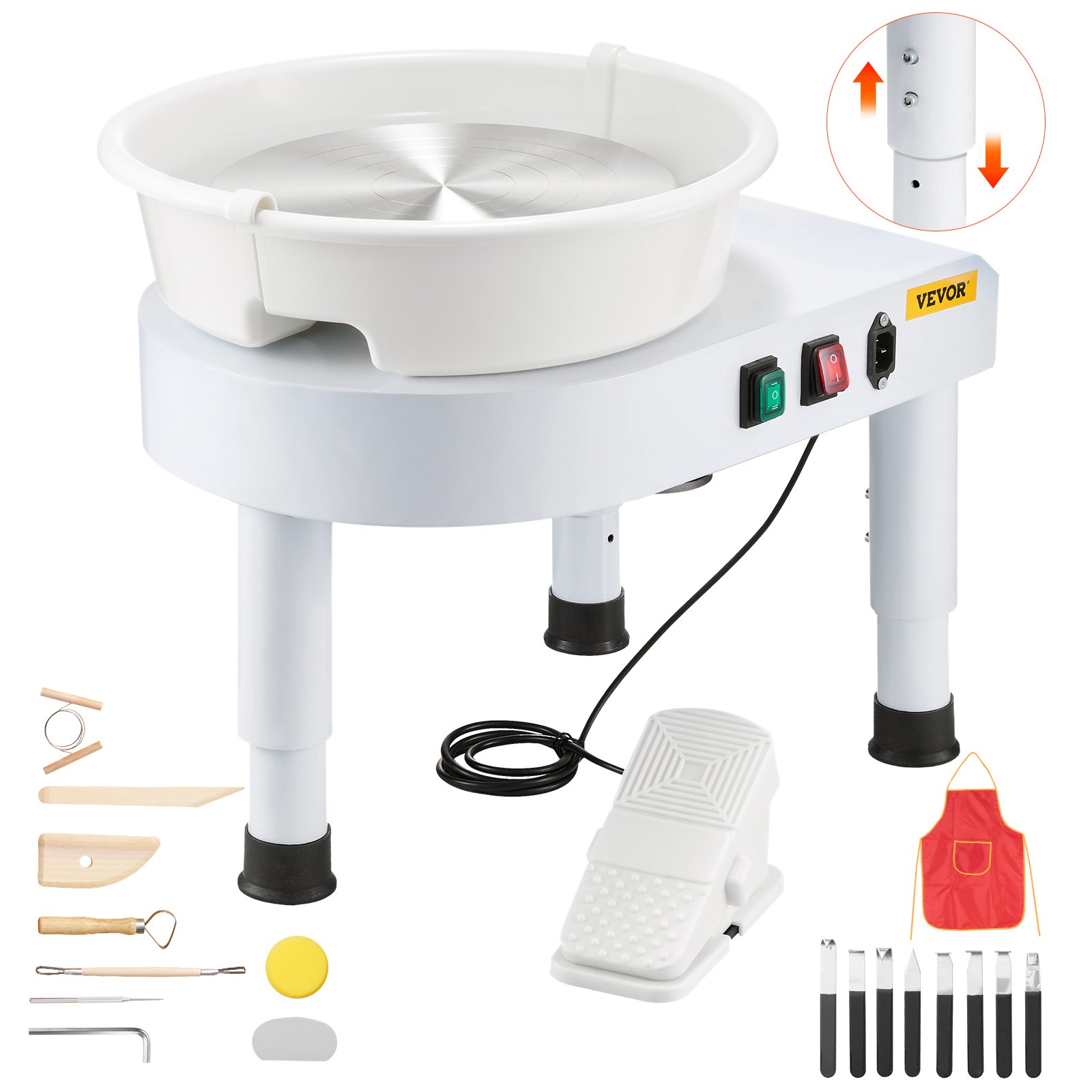 MG9RMVMPpotterywheelmachinem10012  VEVOR Instrumenti un Citi Darbarīki | Pieejami Uzticami Mājas uzlabošanai VEVOR 28cm Pottery Wheel with Adjustable Speed 60300 RPM