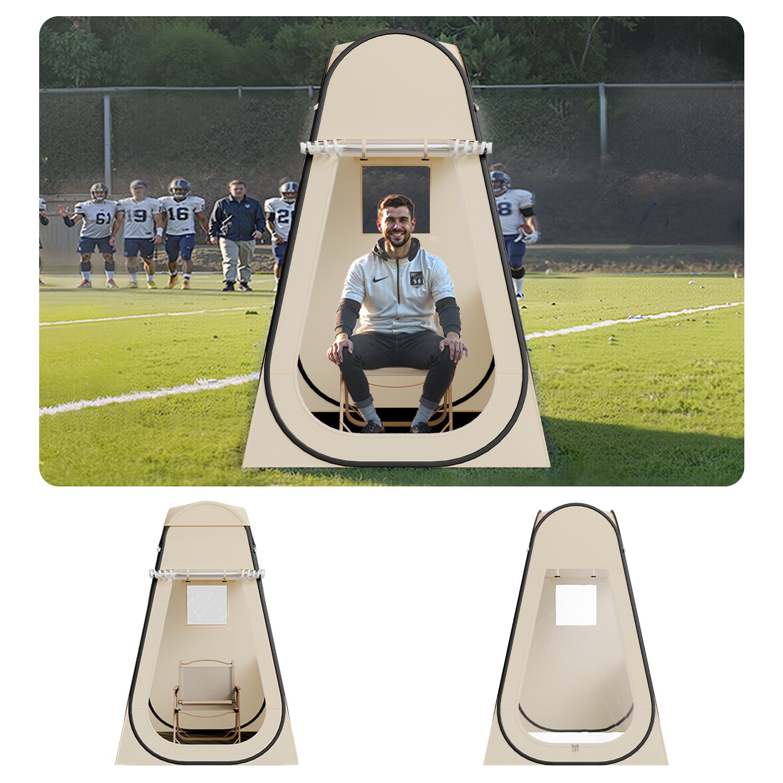 MG9RNBBAbubbletentm10012  VEVOR Instrumenti un Citi Darbarīki | Pieejami Uzticami Mājas uzlabošanai VEVOR 12x12 m Clear Pop Up Sports Tent for 1 Person