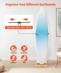 Adjustable Freestanding Rack for Surfboards