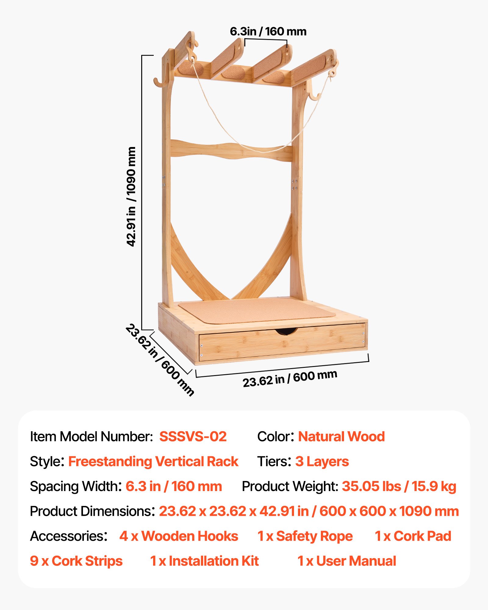 MGAPXDUJsurfboardstandf6  VEVOR Instrumenti un Citi Darbarīki | Pieejami Uzticami Mājas uzlabošanai