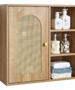 VEVOR Wall-Mounted Bathroom Cabinet with Adjustable Shelf