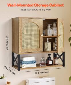 Adjustable Shelf & Open Storage for Toilet