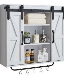 VEVOR Wall Mounted Bathroom Cabinet with 2 Doors