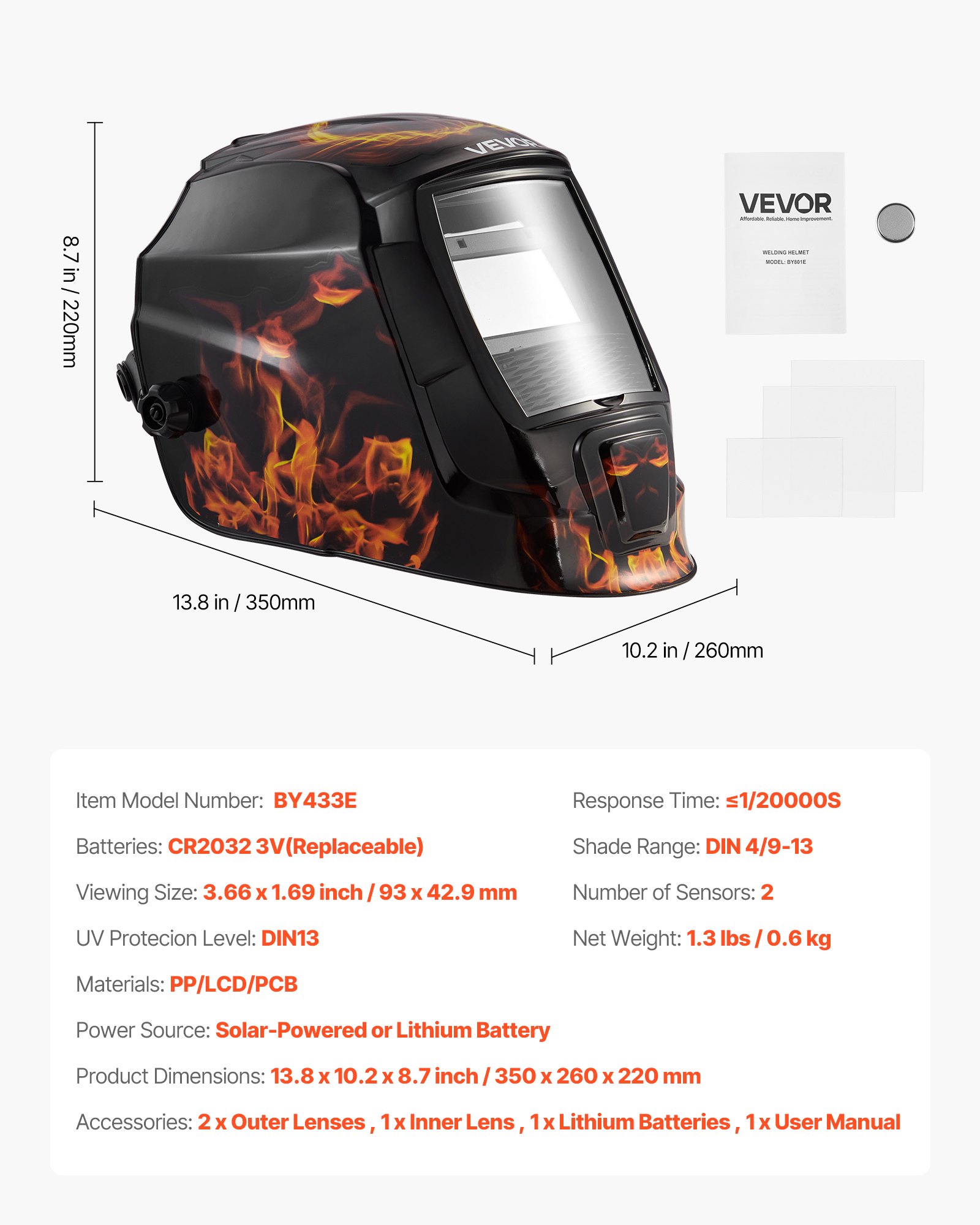 MGAPZQB3weldinghelmetf6  VEVOR Instrumenti un Citi Darbarīki | Pieejami Uzticami Mājas uzlabošanai