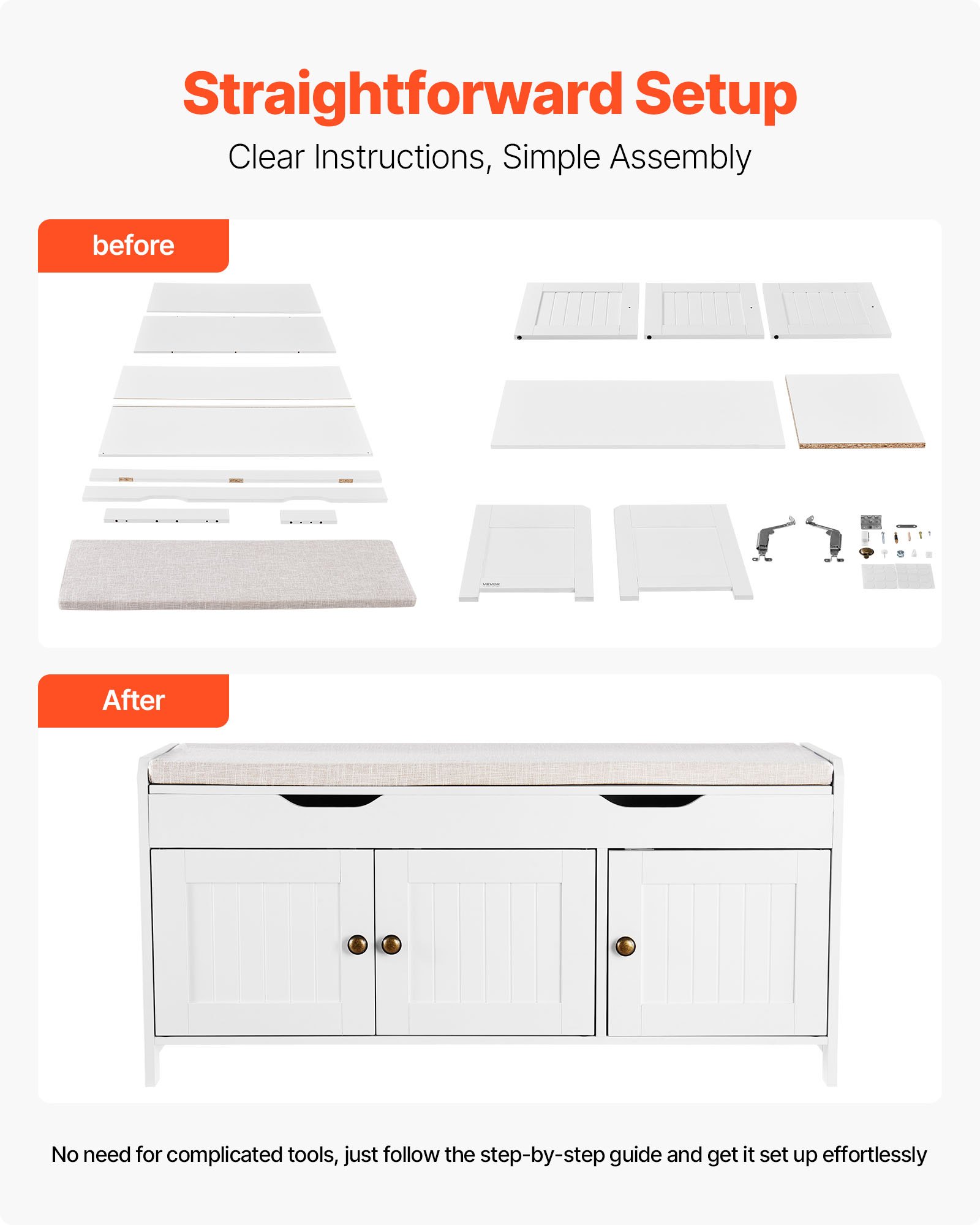 MGAXERQIentrywayshoebenchf5  VEVOR Instrumenti un Citi Darbarīki | Pieejami Uzticami Mājas uzlabošanai