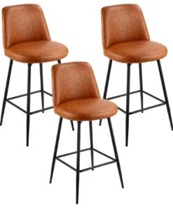 VEVOR Set of 3 Swivel Bar Stools