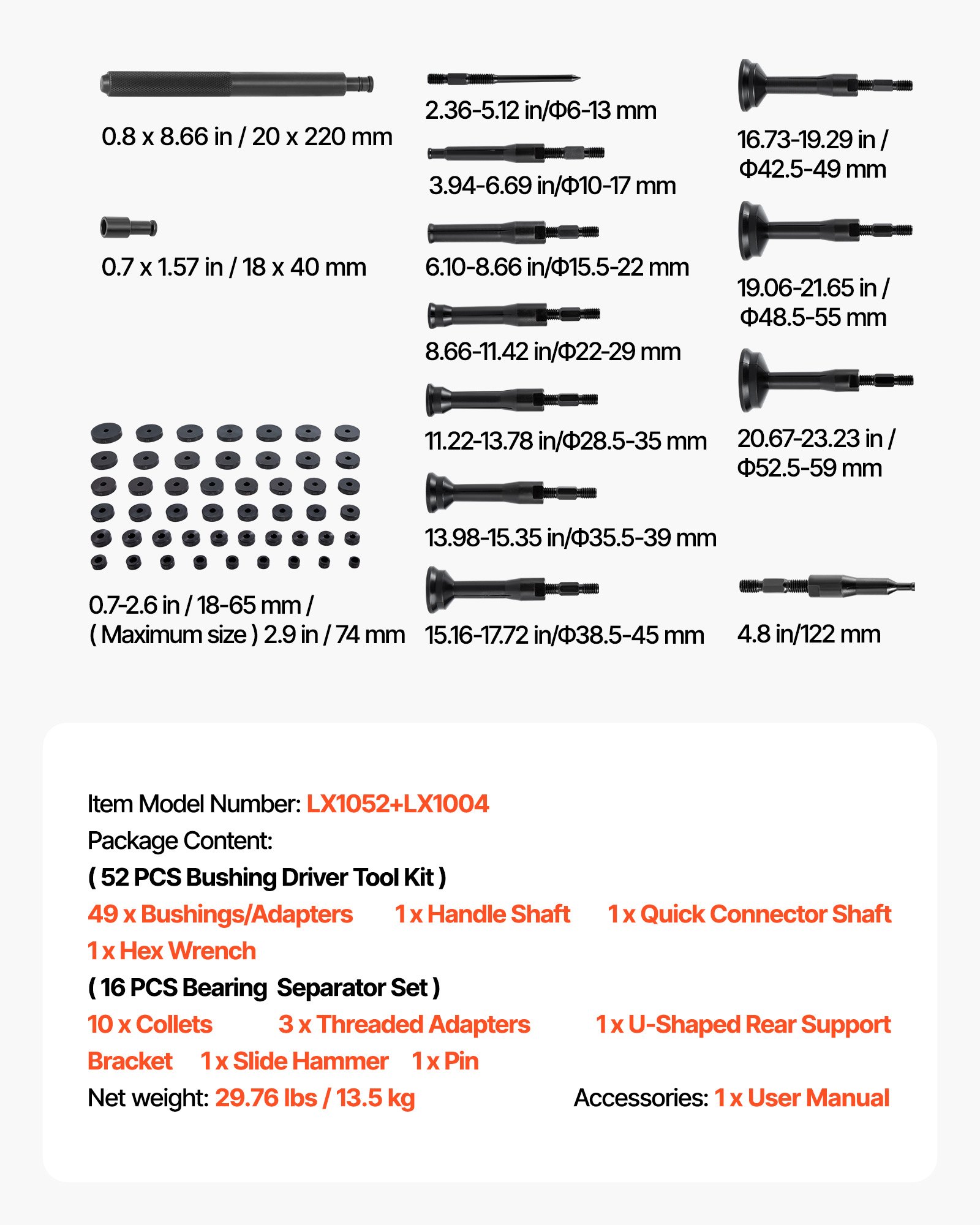 MGAXFQ4Nbearingpressf6  VEVOR Instrumenti un Citi Darbarīki | Pieejami Uzticami Mājas uzlabošanai