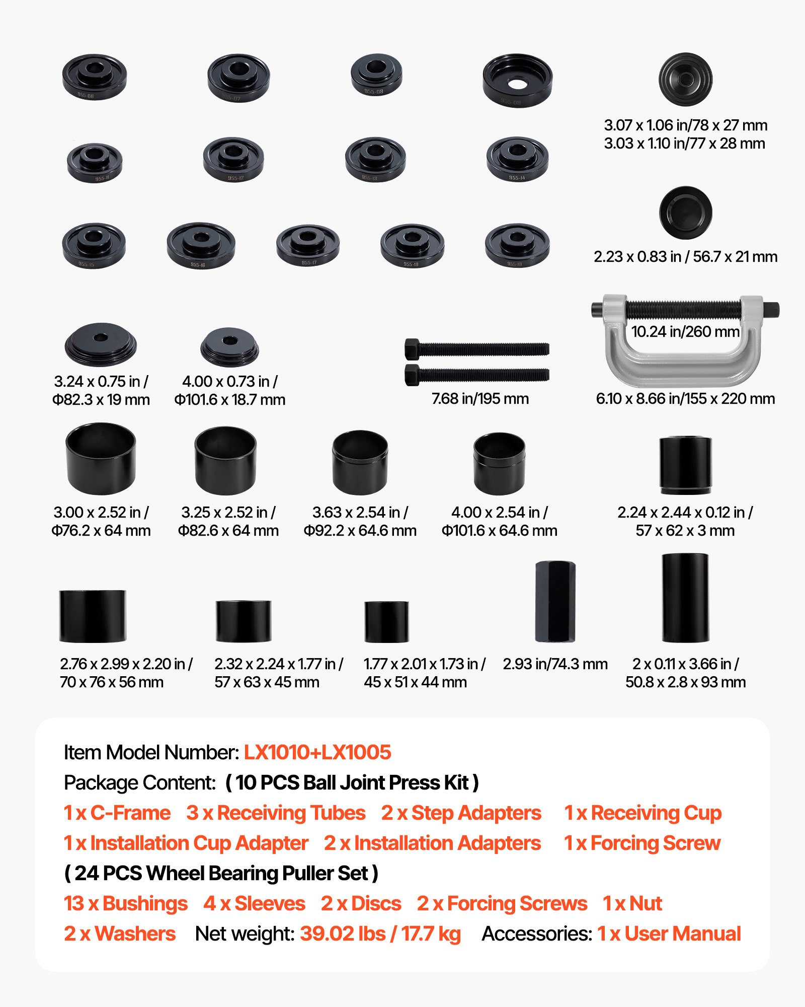 MGAXHFUUbearingpressf6  VEVOR Instrumenti un Citi Darbarīki | Pieejami Uzticami Mājas uzlabošanai