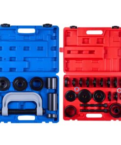VEVOR 34-Piece Bearing Press & Seal Driver Kit – Heavy-Duty Ball Joint & Wheel Bearing Tool Set with C-Frame