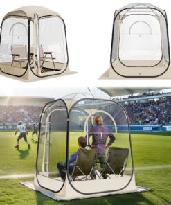 VEVOR 1-Person Clear Pop-Up Sports Tent 1.27x1.27m