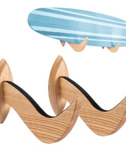 VEVOR Wooden Surfboard Wall Rack – Horizontal Mount for Surfboards