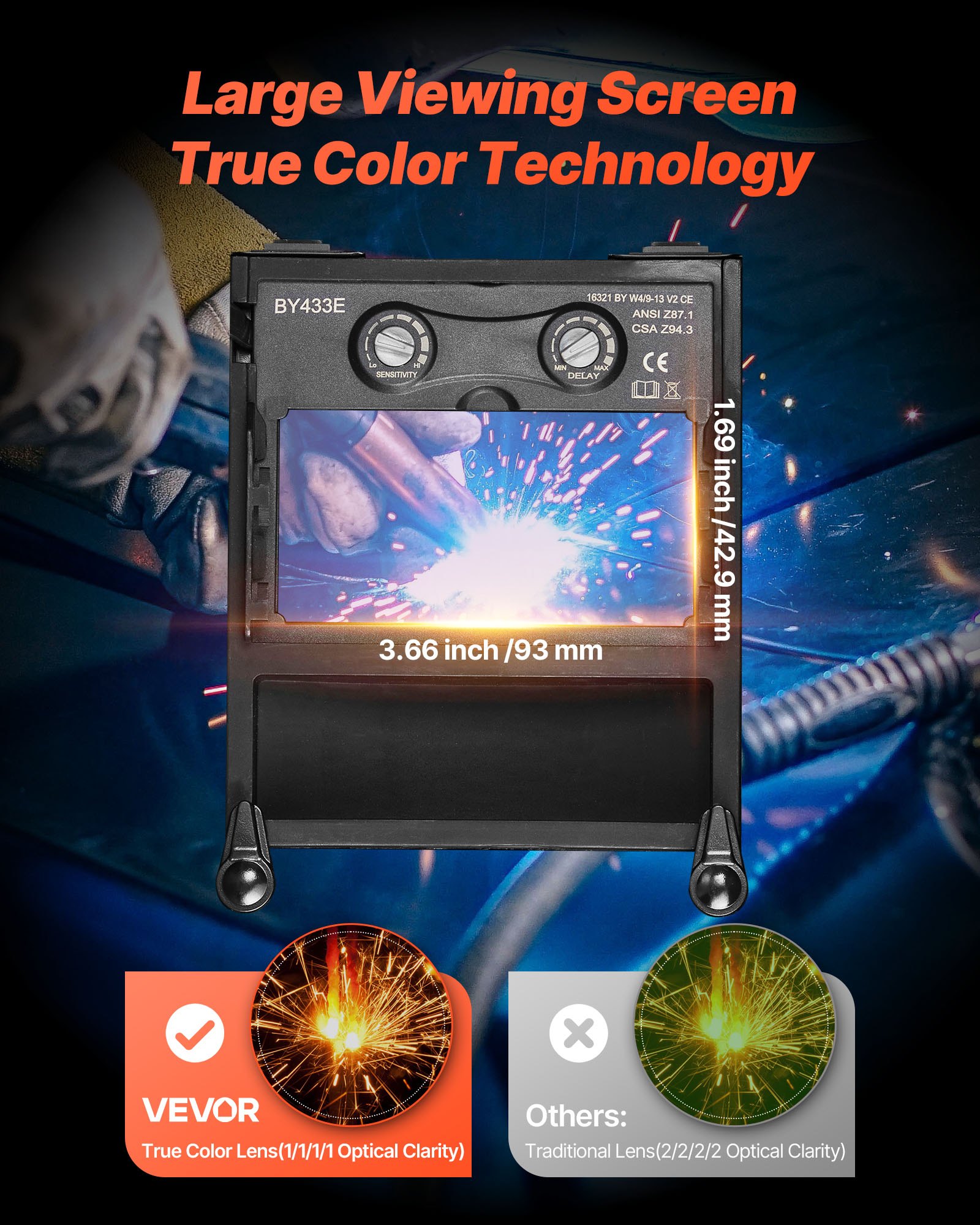 MGB99T2Pweldinghelmetf1  VEVOR Instrumenti un Citi Darbarīki | Pieejami Uzticami Mājas uzlabošanai True Color 93x43mm