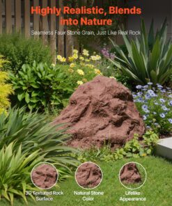 Small Polyresin Landscaping Boulder for Garden