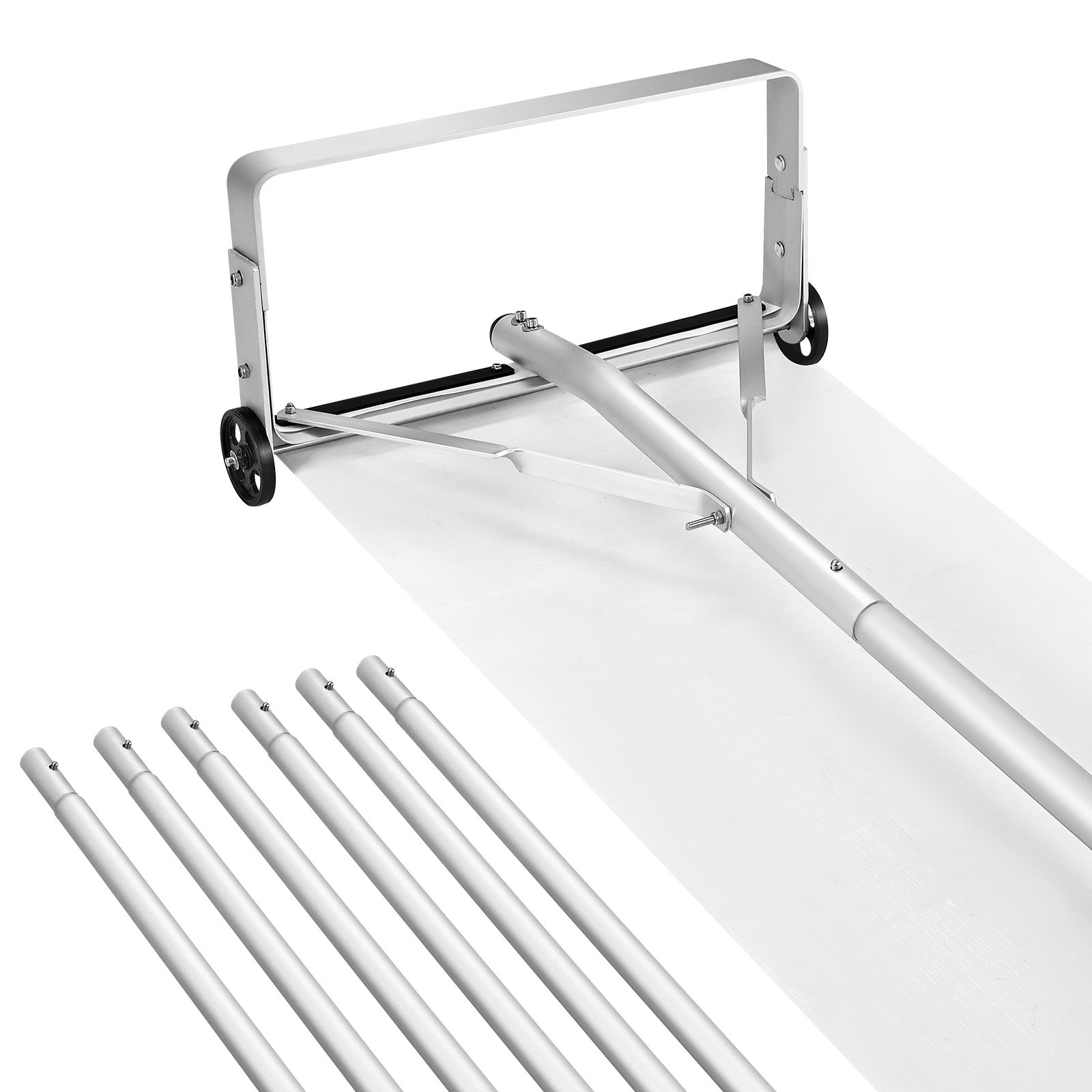 MGB9BRLTroofrakem10012  VEVOR Instrumenti un Citi Darbarīki | Pieejami Uzticami Mājas uzlabošanai VEVOR Adjustable Roof Snow Rake with 22 cm Aluminum Blade