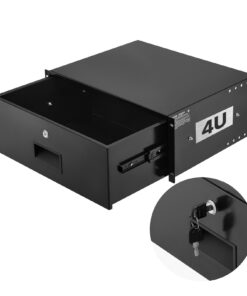 VEVOR 4U Lockable Rack Mount Drawer