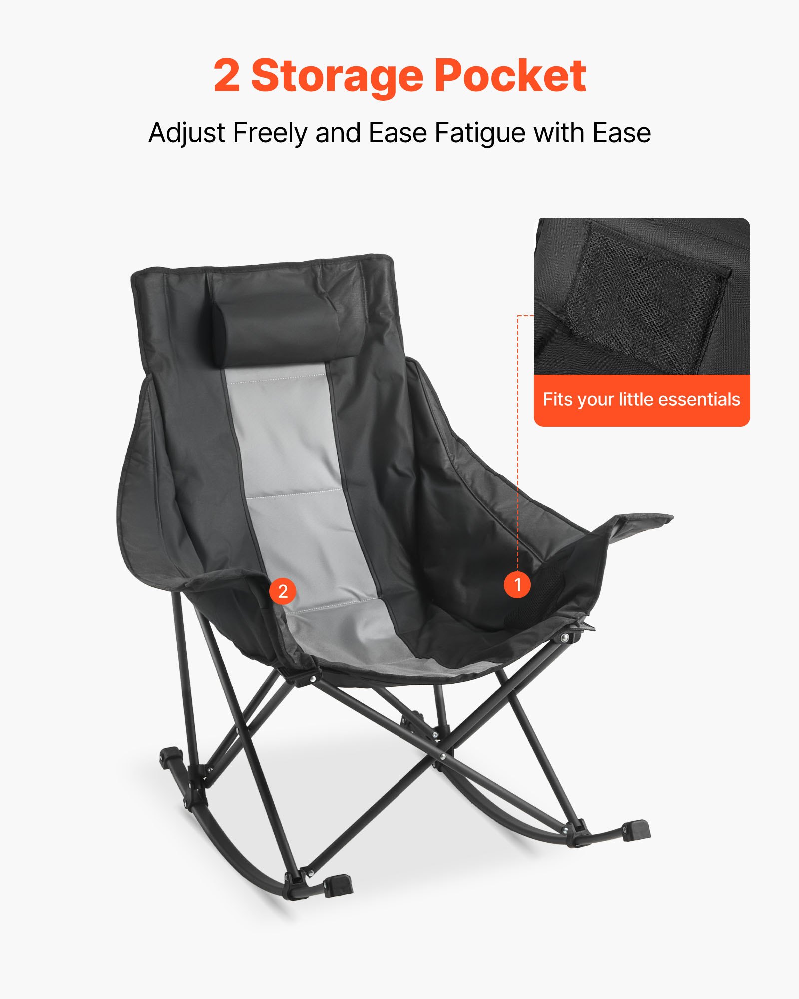 MGBRH2D2foldingcampingchairf3  VEVOR Instrumenti un Citi Darbarīki | Pieejami Uzticami Mājas uzlabošanai Supports 102 kg