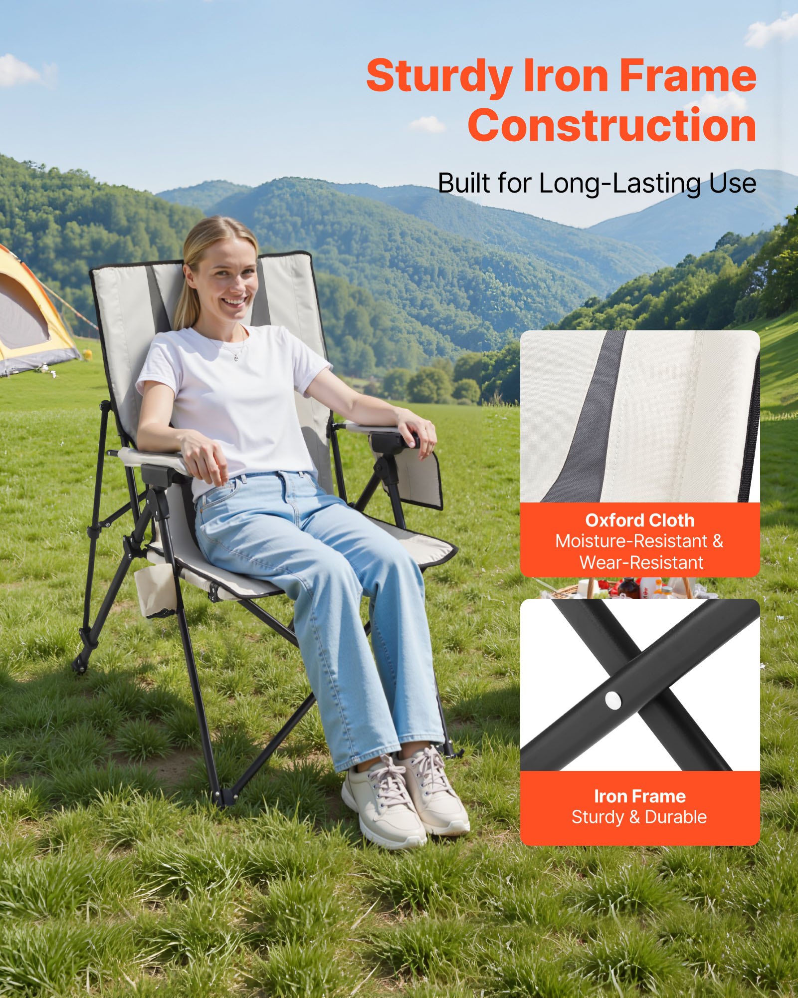 MGBRHG1Pfoldingcampingchairf2  VEVOR Instrumenti un Citi Darbarīki | Pieejami Uzticami Mājas uzlabošanai Мягкий