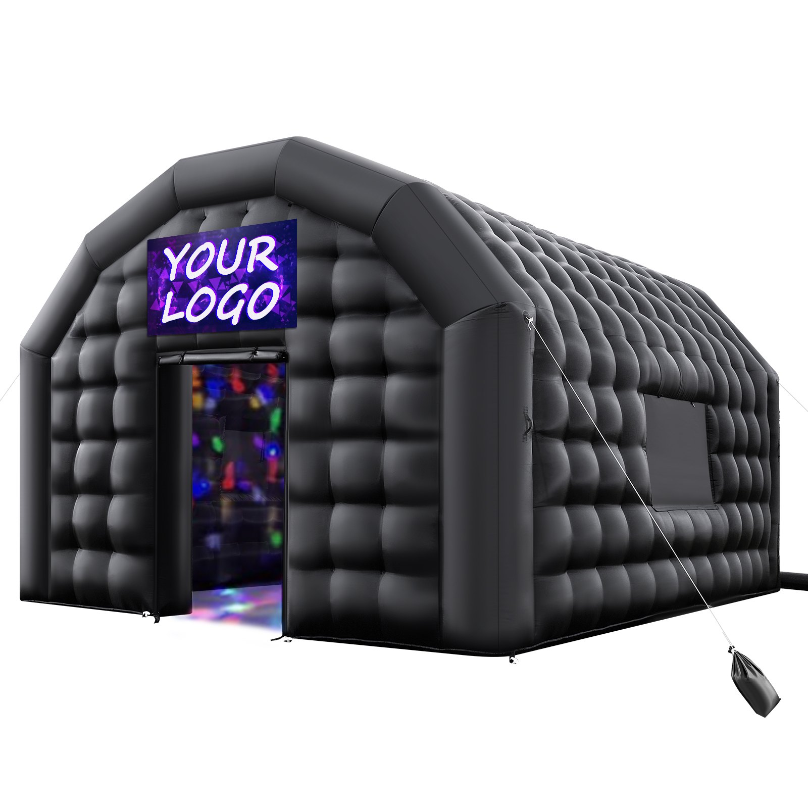 MGC5D9X9inflatablenightclubm10012  VEVOR Instrumenti un Citi Darbarīki | Pieejami Uzticami Mājas uzlabošanai VEVOR 54x5x42m Inflatable Nightclub Tent with 680W Blower