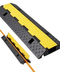 VEVOR Heavy Duty 1-Channel Rubber Cable Protector Ramp