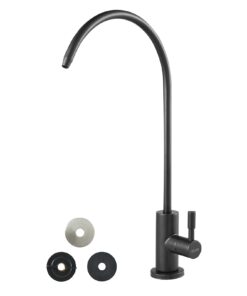 VEVOR Matte Black Stainless Steel Faucet with Brass Valve