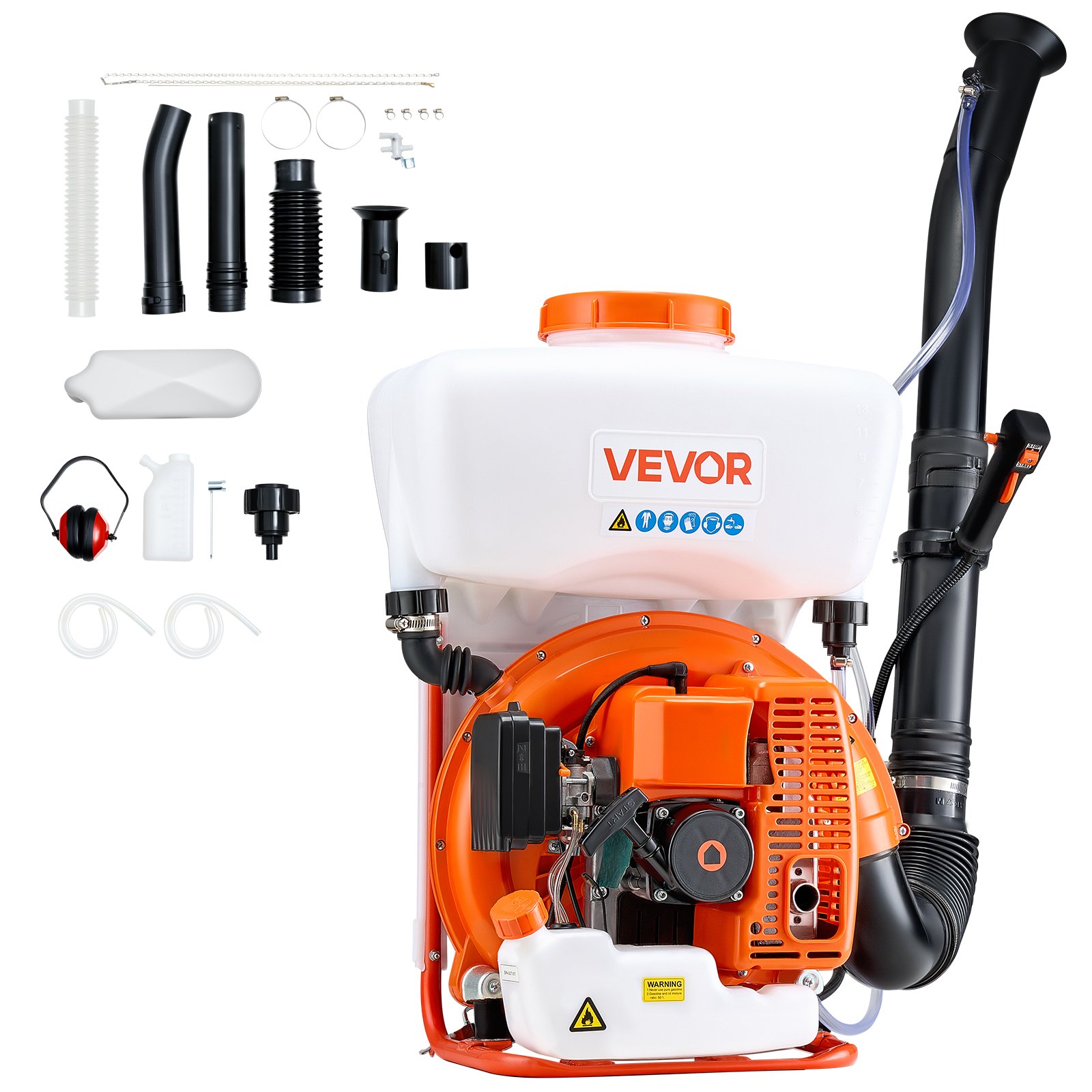 MGG9DGIFgaspoweredbackpacksprayerm10012  VEVOR Instrumenti un Citi Darbarīki | Pieejami Uzticami Mājas uzlabošanai VEVOR 63cc 3HP Gas Backpack Fogger Sprayer with 16L Tank  Liquid  Powder Mister for Pest Control