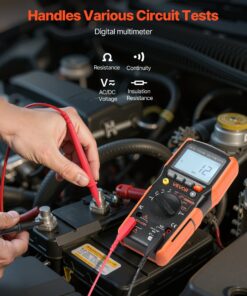 1000V AC/DC Voltmeter Ohmmeter with Auto/Manual Range & Continuity Testing