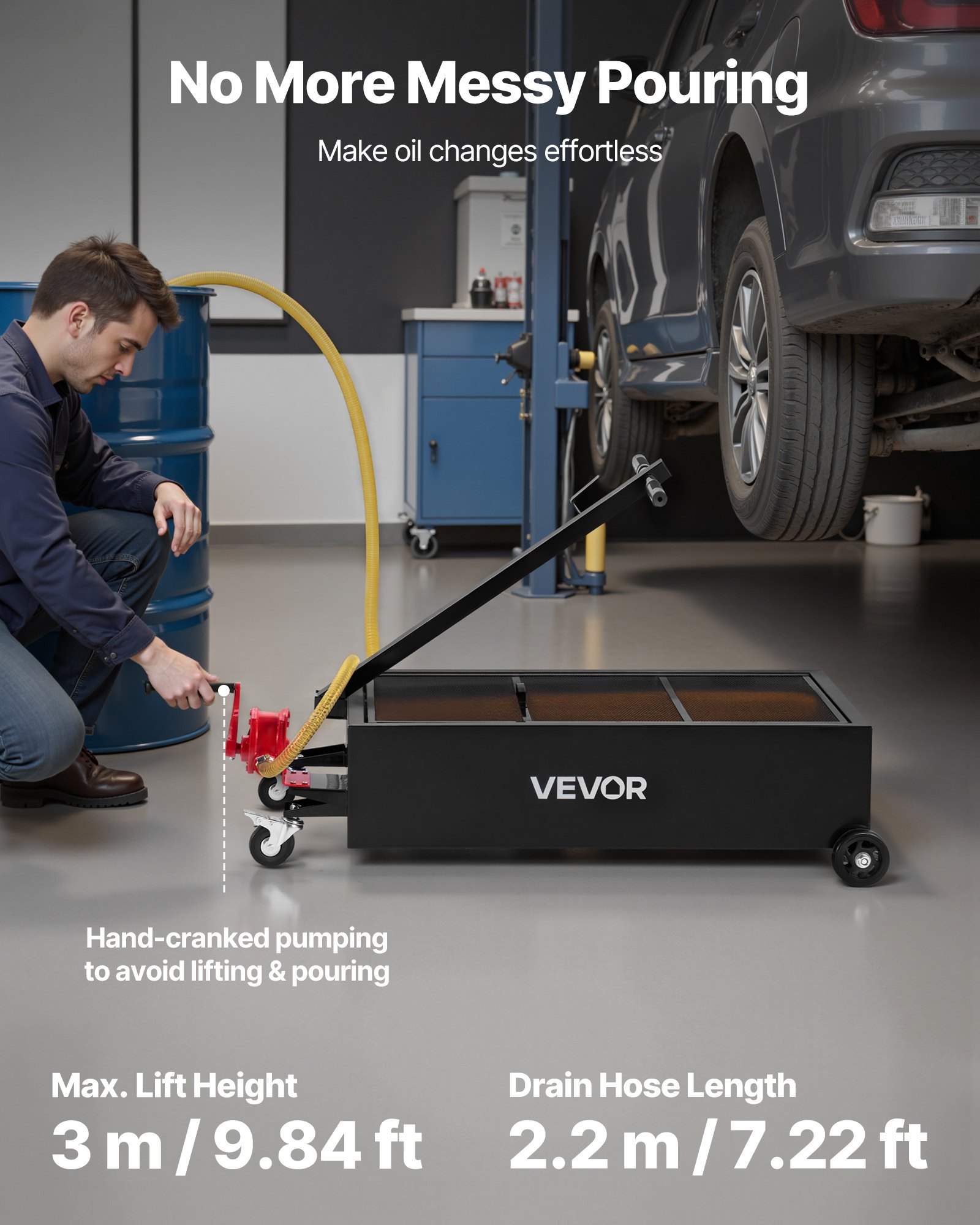 MGGM7KAGoildrainpanf1  VEVOR Instrumenti un Citi Darbarīki | Pieejami Uzticami Mājas uzlabošanai 22m Hose  T Handle
