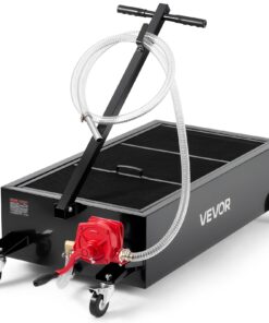VEVOR 94.6L Low Profile Rolling Oil Drain Pan with Manual Pump