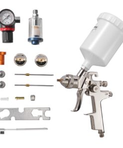 VEVOR LVLP Gravity Feed Air Spray Gun with 3 Nozzles (1.3/1.4/1.7mm)