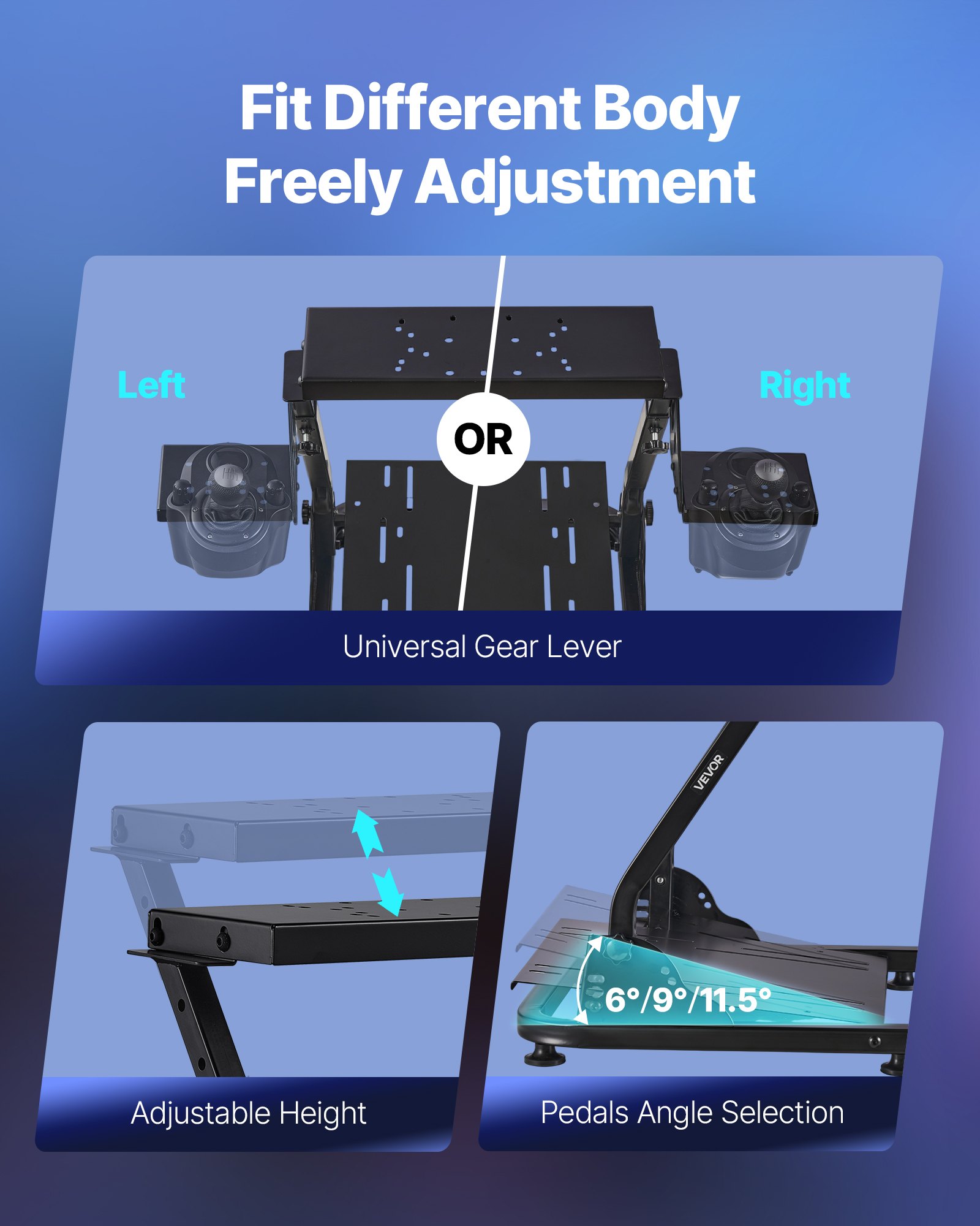 MGGZ3GZ9racingwheelstandf3  VEVOR Instrumenti un Citi Darbarīki | Pieejami Uzticami Mājas uzlabošanai No Pedals Included