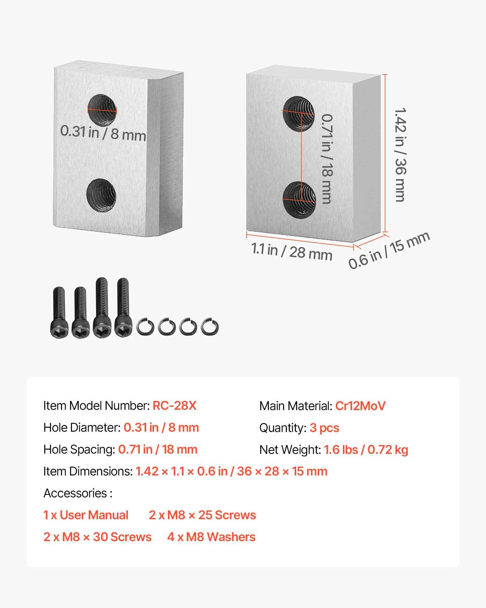 MGGZ5G4Zrebarcutterbladesf6 VEVOR Instrumenti un Citi Darbarīki | Pieejami Uzticami Mājas uzlabošanai