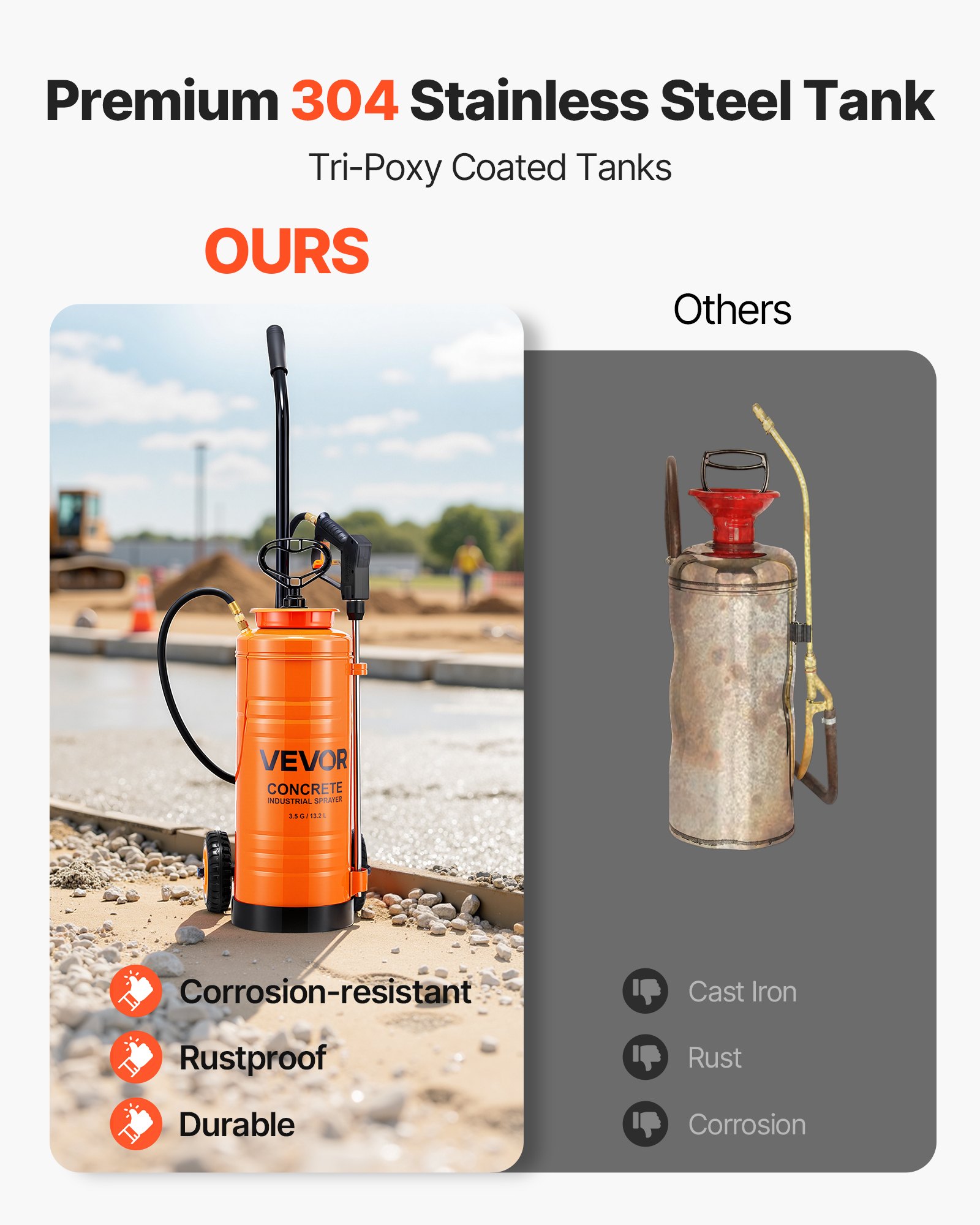 MGGZ67YQstainlesssteelsprayerf1  VEVOR Instrumenti un Citi Darbarīki | Pieejami Uzticami Mājas uzlabošanai Steel Tank