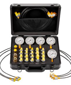 VEVOR Hydraulic Pressure Test Kit with 5 Gauges